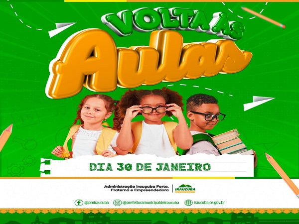 30 DE JANEIRO - VOLTA ÀS AULAS
